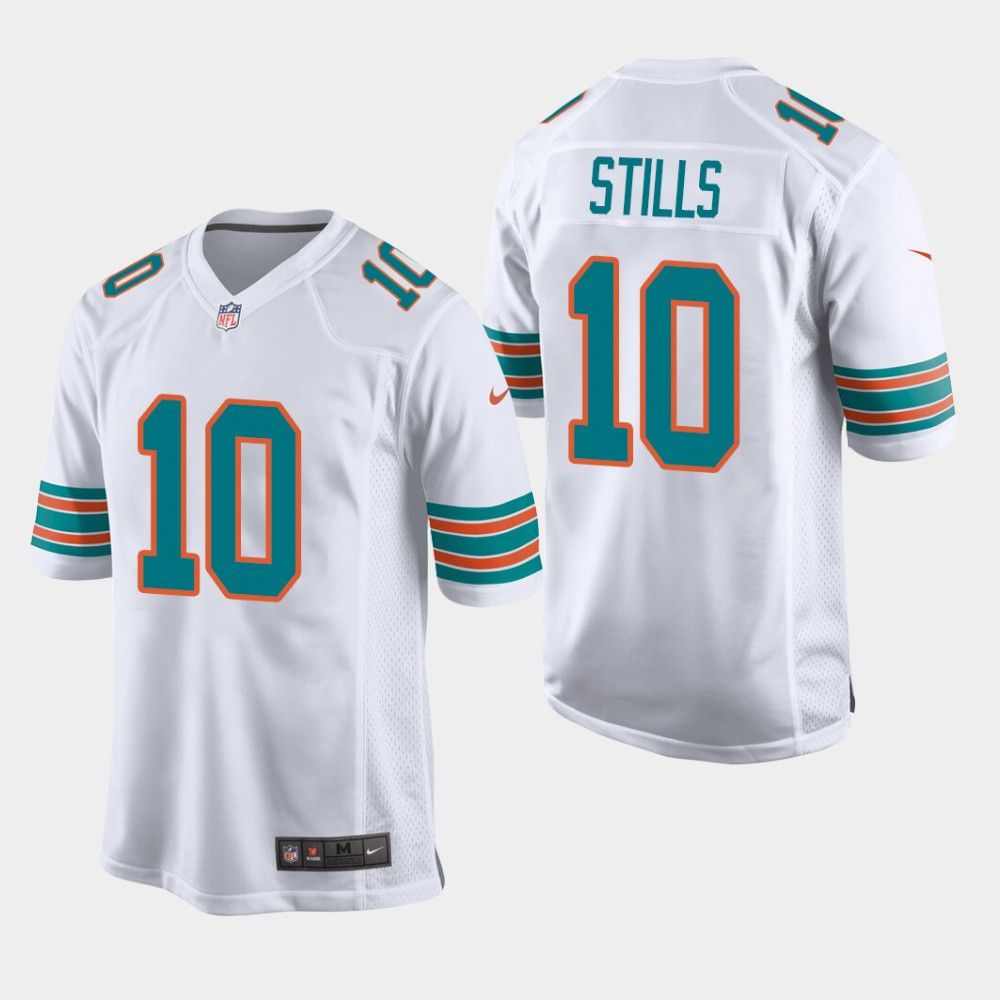 Men Miami Dolphins 10 Kenny Stills Nike White Game Player NFL Jersey